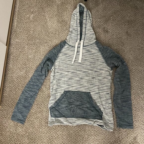 COLOURS by ALEXANDER JULIAN Green and White Hoodie - Medium - Picture 1 of 2